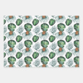 Inpakken - Monstera / Pinapple Inpakpapier Vel (Voorkant 3)