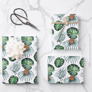 Inpakken - Monstera / Pinapple Inpakpapier Vel