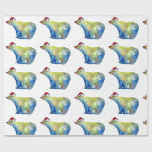 Inpakpapier, 30 in x 6 ft Beer Santa Cadeaupapier (Vlak)