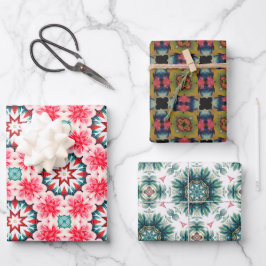 INPAKPAPIER - 3 TINTEN WATERVERF OERWOUD VEL