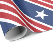 Inpakpapier 4 juli Rood Blauw Wit Vlag (Rol Hoek)