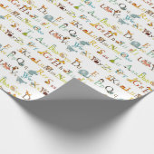 Inpakpapier - alfabet (Hoek)
