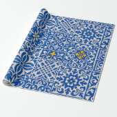Inpakpapier Azulejo ( (Uitgerold)