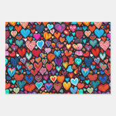 inpakpapier blad kleine harten inpakpapier (Voorkant 2)