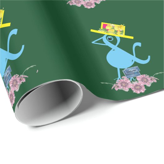 Inpakpapier - Blauw(Tweet) RFPMDesigns ©️2024 (Rol Hoek)