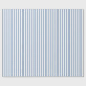 Inpakpapier Blauw & Wit Streep Vierkant (Vlak)