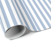 Inpakpapier Blauw & Wit Streep Vierkant (Rol Hoek)
