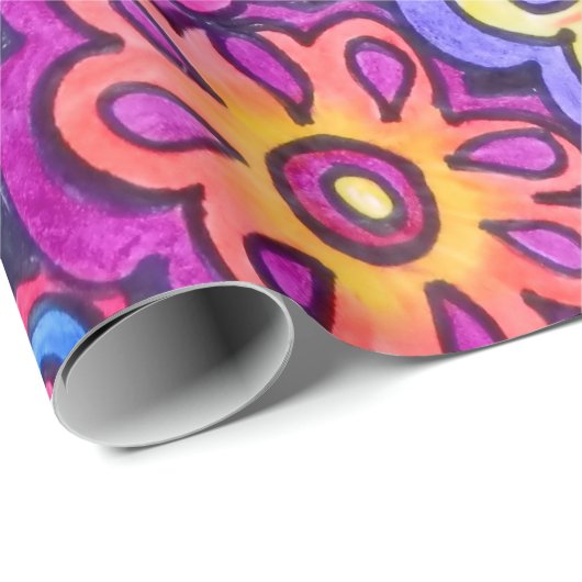 Inpakpapier - Bloemen 01 (Rol Hoek)