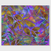 Inpakpapier Bloemen Abstract Glas in lood (Vlak)