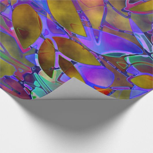 Inpakpapier Bloemen Abstract Glas in lood (Hoek)