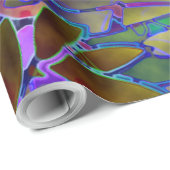 Inpakpapier Bloemen Abstract Glas in lood (Rol Hoek)