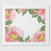 Inpakpapier bloemenroze patroon (Vlak)