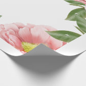 Inpakpapier bloemenroze patroon (Hoek)