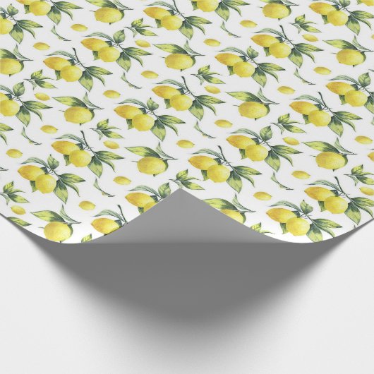 Inpakpapier - Citroenen (Hoek)