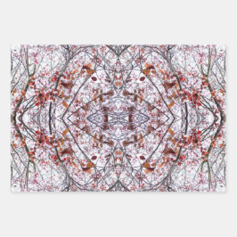 Inpakpapier: Collaged Cherry Blossom Design Inpakpapier Vel