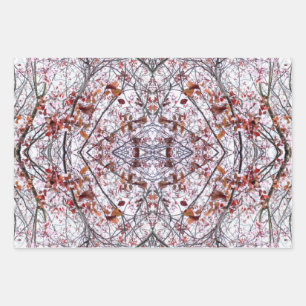 Inpakpapier: Collaged Cherry Blossom Design Inpakpapier Vel