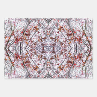 Inpakpapier: Collaged Cherry Blossom Design Inpakpapier Vel