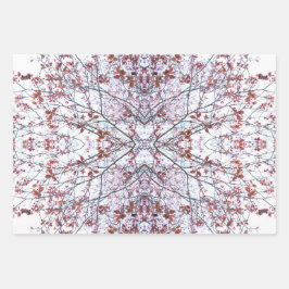 Inpakpapier: Collaged Cherry Blossom Design Inpakpapier Vel