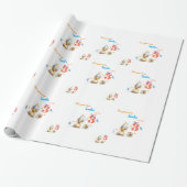 Inpakpapier Cute Chick Cake (Uitgerold)