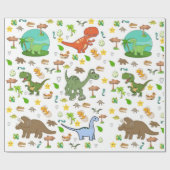 Inpakpapier Dinosaurus Fossielen Botten Natuur  (Vlak)