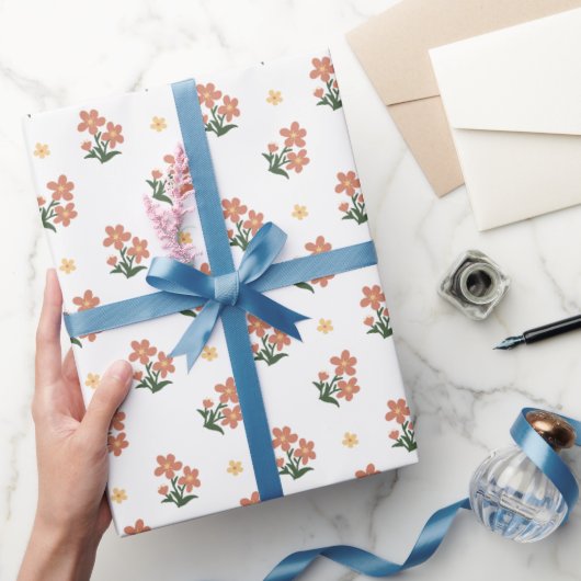 Inpakpapier Ditsy Bloem Motief (Geschenken)