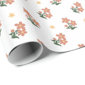 Inpakpapier Ditsy Bloem Motief (Rol Hoek)