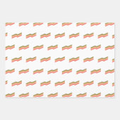 Inpakpapier Flat Sheet Set van 3, Retro Bloemen (Voorkant 2)