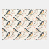 Inpakpapier Flat Sheet Set van 3 Waterverf Bird Vel (Voorkant 2)
