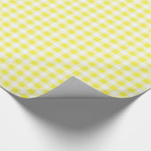 Inpakpapier, Geel Gingham Cadeaupapier (Hoek)