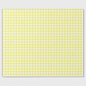 Inpakpapier, Geel Gingham Cadeaupapier (Vlak)