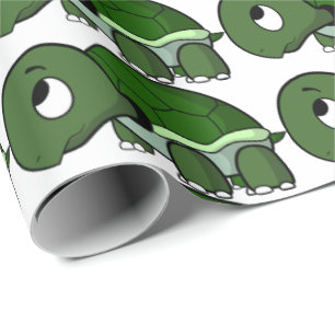Inpakpapier - Grappige Schildpad
