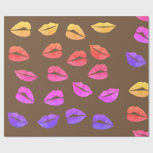 inpakpapier haar lippen (Vlak)