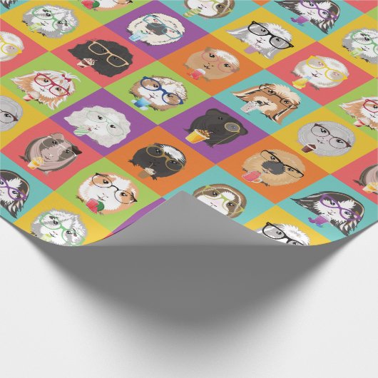 Inpakpapier Happy Guinea Pigs (Hoek)
