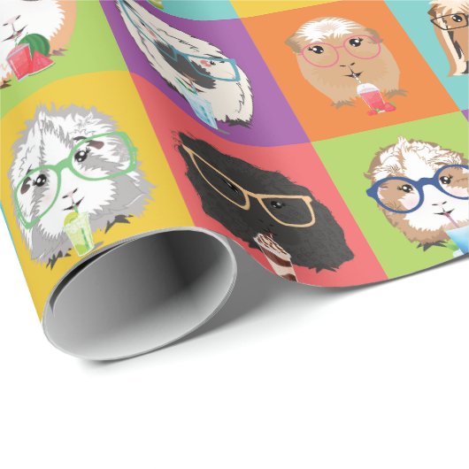Inpakpapier Happy Guinea Pigs (Rol Hoek)