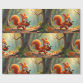 inpakpapier-herfstbos cadeaupapier (Vlak)