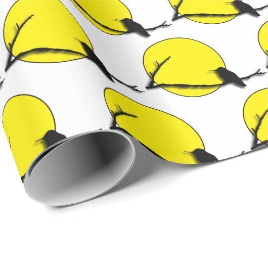 Inpakpapier - Hummingbird Silhouette (Rol Hoek)