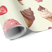 Inpakpapier_icecream Cadeaupapier (Rol Hoek)
