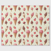 Inpakpapier_icecream Cadeaupapier (Vlak)