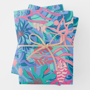 Inpakpapier in stijlvol grafisch ontwerp vel