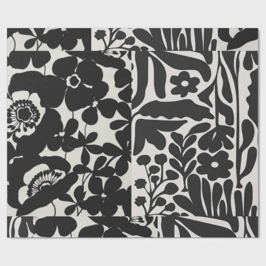 inpakpapier in zwart-wit (Vlak)