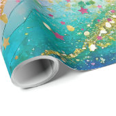 Inpakpapier Kleurrijk abstract ontwerp (Rol Hoek)