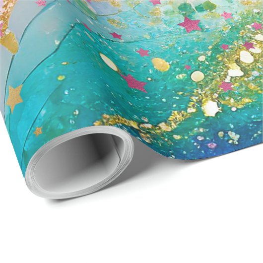 Inpakpapier Kleurrijk abstract ontwerp (Rol Hoek)