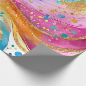 Inpakpapier Kleurrijk abstract ontwerp (Hoek)