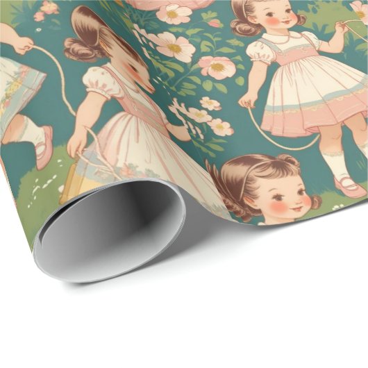 Inpakpapier- Meisjes Inpakpapier (Rol Hoek)