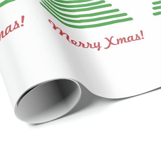 Inpakpapier - Merry Xmas Tree (Rol Hoek)