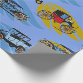 Inpakpapier met antiek auto's (GRAND DAD) (Hoek)