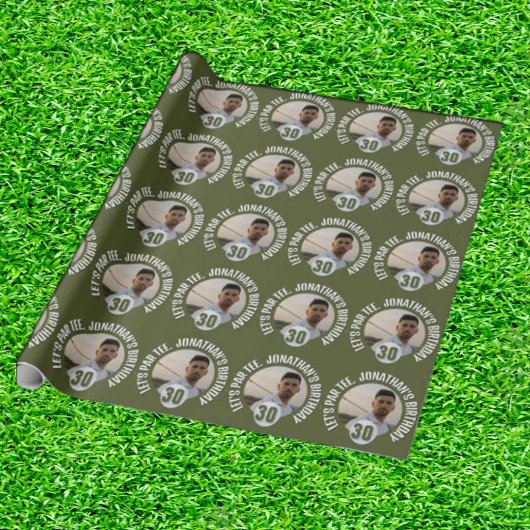 inpakpapier met golfthema voor mannen