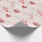 Inpakpapier met harten (Hoek)