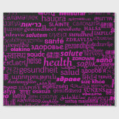 Inpakpapier met HEALTH tekst (Vlak)