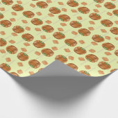Inpakpapier met karamelappels (Hoek)